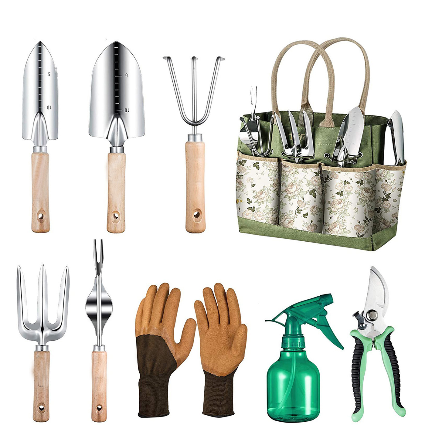 Gardening Tools For Women - Juego de herramientas de jardinería de