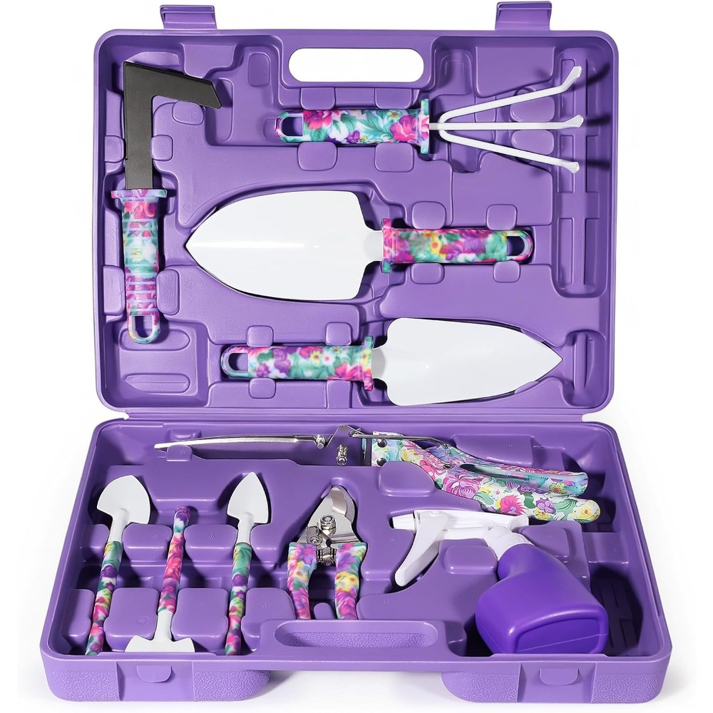 Gardening Tools For Women - Juego de 10 Herramientas de Jardinería