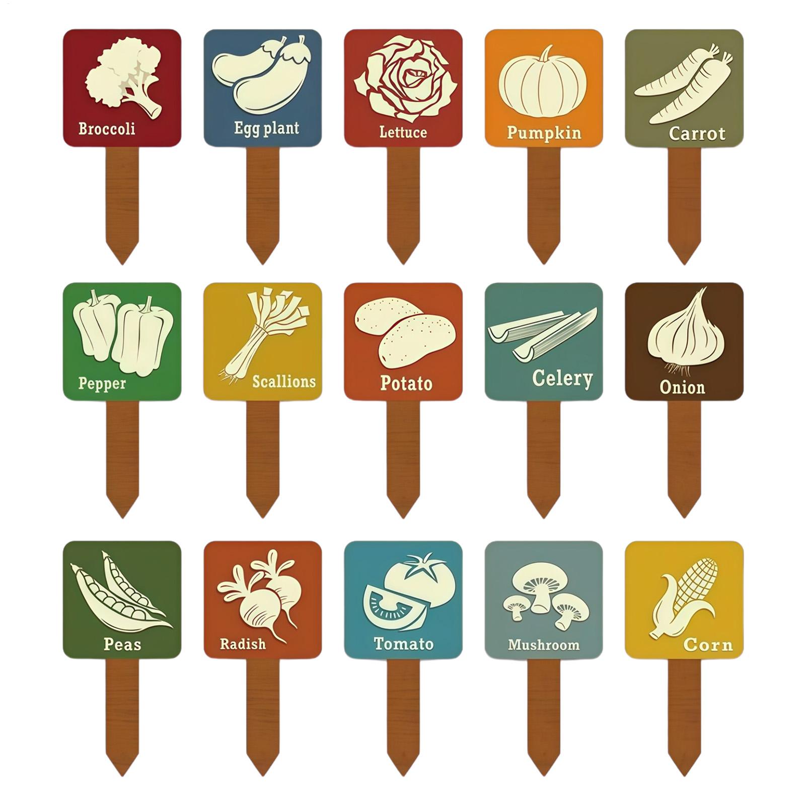 Plant Label Tags - 15 etiquetas en forma de T,