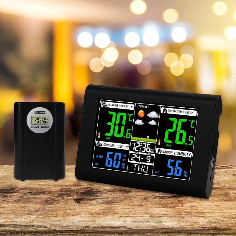 Gardening Tools Definition - Reloj Despertador con Pronóstico del Tiempo,