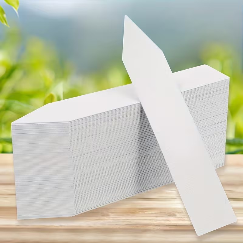Plant Label Tags - 100 etiquetas blancas impermeables para plantas,
