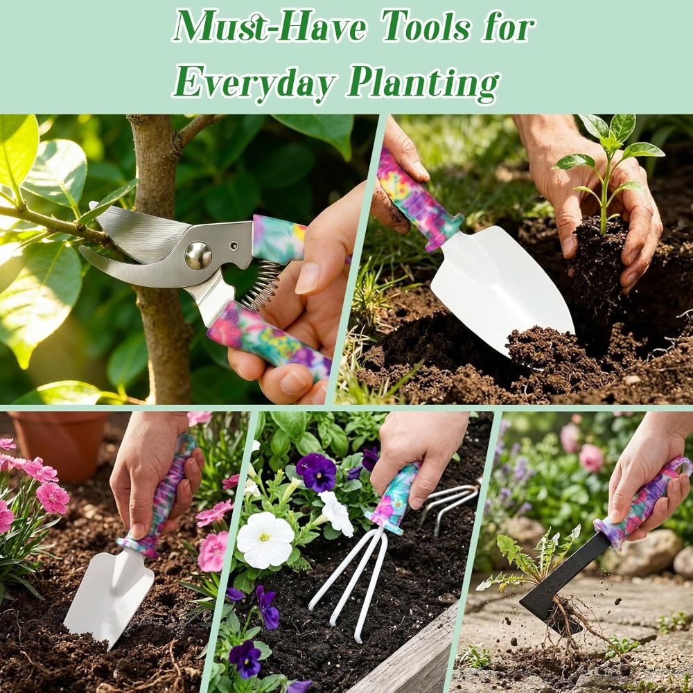 Juego de 10 Herramientas de Ja - Gardening Tools For Women reseña y precio