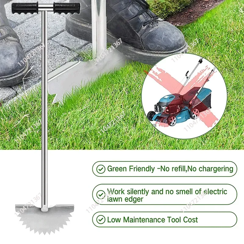 Cortacésped manual de acero in - Gardening Tools Edger reseña y precio